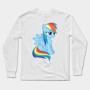 Rainbow Dash sitting Long Sleeve T-Shirt